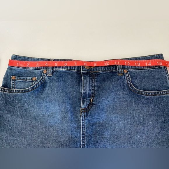 Mavi Low Rise Denim Mini Skirt Sz - Picture 6 of 8